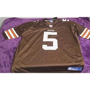 Vintage JEFF GARCIA #5 Reebok NFL CLEVELAND BROWNS On Field Jersey XXL
